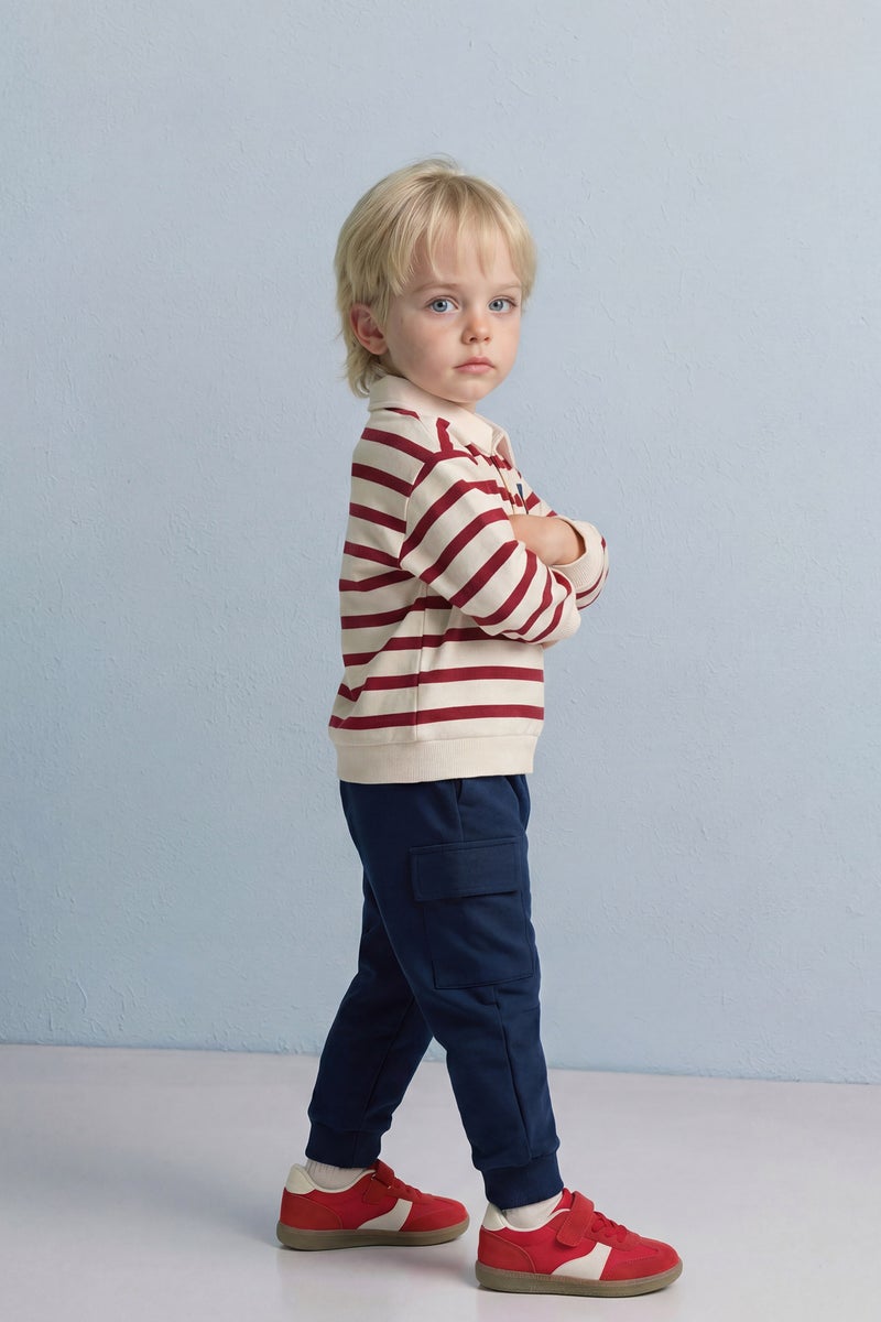 ديفاكتو طقم سويت شيرت وبنطلون للرضع - قطعتين - Image 3